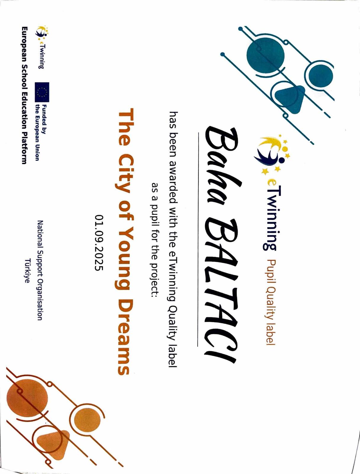 eTwinning Pupil Quality Label 2025
